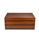 Large Executive Cigar Humidor Box  Macassar Wood - 75 To 120 Cigar Storage