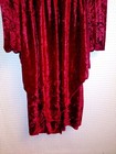 New Rubies Velvet Peasant Dress Renn Wench Medieval Costume One Size Red