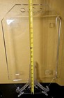 Vintage Mcm Lucite Serving Tray Clear Acrylic 3 Handle Retro Mid Century Barware