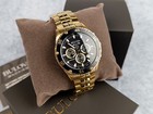 Bulova Men s Marine Star 98b406 Black Dial Gold Stainless Steel Quartz Watch