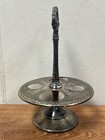 Trademark B mmts 3377 Silverplated Vintage Holder Etched
