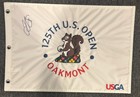 Jj Spaun 2025 Us Open Oakmont Signed Autographed Pin Flag