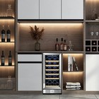 Kalamera Mini Fridge 15  Wine Cooler Refrigerator - 30 Bottle Wine Fridge Wit   