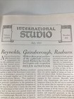 British Painters Print Article 1925 Original Rare Antique Gainsborough Raeburn
