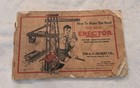 Vtg 1934 Erector Set  a c gilbert  Original Box  Pieces And Manual 