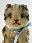 Steiff Vintage Mohair Susi Tabby Cat Green Eyes - 60  Years Old