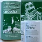Frank Ferrante  An Evening With Groucho Marx Autographed 2010 Program Msi