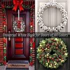 Wreath Hangers For Front Door  15  Hanger  Indoor Or Outdoor White 