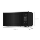 Whirlpool 21 75 In  1 6 Cu  Ft  Countertop Microwave Stainless Steel