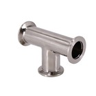 Hfs r  Kf25  nw25  Tee 3-way Vacuum Fitting  Flange Tee  Stainless Steel 304