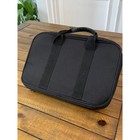 Vintage Apple Computer Rainbow Logo Black Canvas Laptop Briefcase Bag Rare Tech