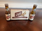 Vintage 1960s Schlitz Beer Glass Bottle Salt And Pepper Shakers 3  W box