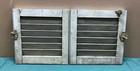 Pair Vtg Small Dirty Gray 14  Sq Antique House Wood Window Shutters Old 1368-26b