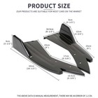 Glossy Black Rear Diffuser Bumper Splitter Lip Body Kits For Toyota Avalon Sedan