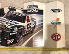Vintage 1980s Art Crown Advertising Nascar Racing Stp Skoal Windshield Car Shade