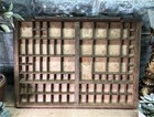 Printer Drawer Wood Block Typeset Tray  Letterpress Thimble Shelf Display  A76