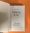 Sir Patrick Stewart Signed Autograph Making It So Hc Book 1st Edition
