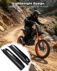 Electric Dirt Bike Fork Guard Cover Wrap Fits Carbon Fiber Look Black Shield