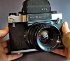Kiev 6c Slr Camera Medium Format 6x6 Vega-12 Lens P6 Pentacon Six Mount