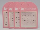 Olive   June Simple Nail Art Stickers - 45 Stickers Per Pack   4 Pack 
