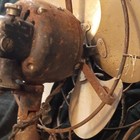 Antique Vintage 1937 Ge General Electric 4 Brass Blade Desk Fan Cast Iron