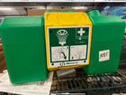 Haws 9 Gal Tank Capacity Green Plastic Wall Mount Eyewash Station 7501- 1401  5b
