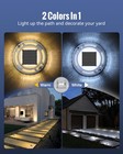Solar Dock Lights 4 Pack  2 Colors In 1 Outdoor Led Deck Lights  Solar Powere   