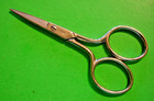 4  Sharp Italian Embroidery Sewing Scissors W case Money Back Guaranteed To Cut