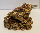 Feng Shui Fortune Money Toad Statue 2 75   h