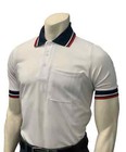 Smitty Short Sleeve Body Flex Umpire Shirt - White Medium