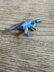 Vintage Purple Blue Velociraptor Dinosaur Figure Figurine Toy 3 1 8   