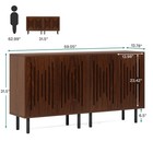 Sideboard Buffet With Storage 59  Buffet Sideboard Cabinet With Adjustable Shelf