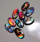 297 Ct Bulk Lot Natural Purple Fire Labradorite Oval Cabochon Gemstone Sc-256