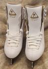 Jackson Excel Figure Skates Size 3 5 White Ultima Mark Ii 8 2 3  Ice Skates Euc