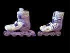 Yvolution Neon Inline Skates Led Roller Blades For Girls  Size 3-6 Adjustable 24
