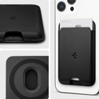Spigen Magsafe Wallet   Valentinus 2 Cards   3 Cards Magfit Card Holder In Black