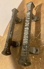 2 Huge Cast Iron Foundry Style Rustic Barn Handle Gate Pull Shed Door Handles