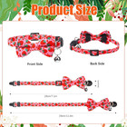4 Pack Cat Collar With Bow Tie And Bell Breakaway Bowtie Cat Collar Fruit Cat Ki
