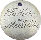 Queen Victoria Silver Sixpence Coin Love Token Father Mathilde Victorian