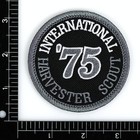 1975 International Harvester Scout Embroidered Patch Black dkgray Iron-on Sew-on