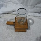 Vintage Handmade Wooden Ball Mason Jar Treat Dispenser For Nuts candy gumballs