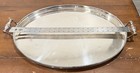 Silver Plated Tray Large Handled Butlers Serving Tray Silverplated Tray