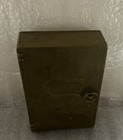 Vintage Gatco Solid Brass Safe Coin Bank Dollar Sign 889 Italy Heavy Safe Vault