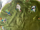 Rare Vintage Handmade 12 Days Of Christmas  Felt Sequin Tree Skirt 1970