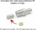 Captain O-ring Paintball Fill Nipple O-rings  10 Pack  90a Polyurethane 