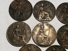 1911-1923 Starter Collection Of Great Britain 1 Farthing Bronze Coins - 8 Coins