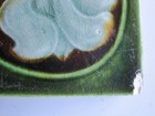 Antique Relief Moulded   Majolica Glazed Art Nouveau Tile - H  Richards - C1903