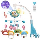 Musical Baby Crib Mobile 400 Melodies Rotating Nursery Mobile For Newborn Girls
