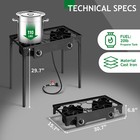 Outdoor 150000 Btu Stove Propane Double Burner Stove Portable Cooker Bbq Grill