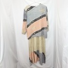 Marcia And Me 2x Boho Art To Wear Appliqu   Dress Kimono Set Hand Dyed Lagenlook